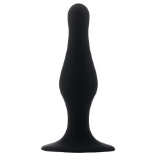 PLUG ANAL BUTT PLUG COM VENTOSA PRETO MÉDIO