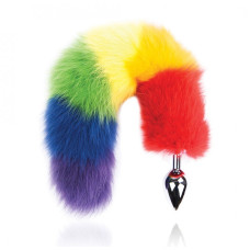 PLUG ANAL COM CAUDA RAINBOW