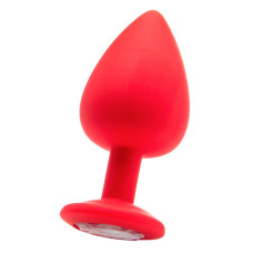 PLUG ANAL DIAMOND BUTT PLUG GRANDE VERMELHO