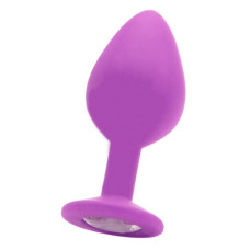 PLUG ANAL DIAMOND BUTT PLUG MÉDIO ROXO