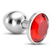 PLUG ANAL JOIA BIJOU VERMELHO GRANDE CRUSHIOUS COM BOLSA