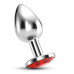 PLUG ANAL JOIA BIJOU VERMELHO GRANDE CRUSHIOUS COM BOLSA