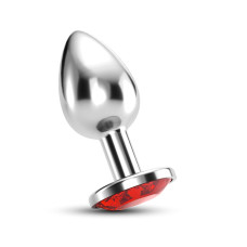 PLUG ANAL JOIA BIJOU VERMELHO PEQUENO CRUSHIOUS COM BOLSA