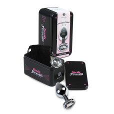 PLUG ANAL SECRET PLUG & PLAY TRANSPARENTE MÉDIO