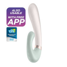 VIBRADOR HEAT WAVE COM APP SATISFYER VERDE