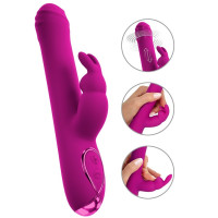 VIBRADOR RABBIT COM ROTAÇÃO E IMPULSO SWEET SMILE