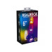 VIBRADOR COM LED E COMANDO LED VIBRATING STRAIGHT COCK WITH BALLS 6 /15 CM REALROCK
