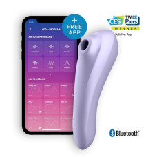 VIBRADOR DUAL PLEASURE COM APP LILÁS VIBRADOR DUAL PLEASURE COM APP LILÁS