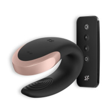 VIBRADOR DOUBLE LOVE COM APP SATISFYER PRETO
