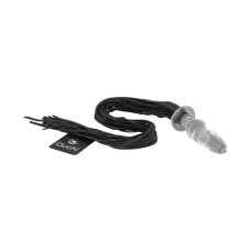 PLUG ANAL EM VIDRO COM CHICOTE OUCH TRANSPARENTE