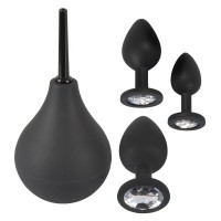 KIT DE 3 PLUGS ANAIS E DUCHE ANAL BLACK VELVETS