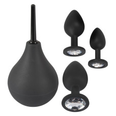 KIT DE 3 PLUGS ANAIS E DUCHE ANAL BLACK VELVETS