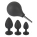 KIT DE 3 PLUGS ANAIS E DUCHE ANAL BLACK VELVETS